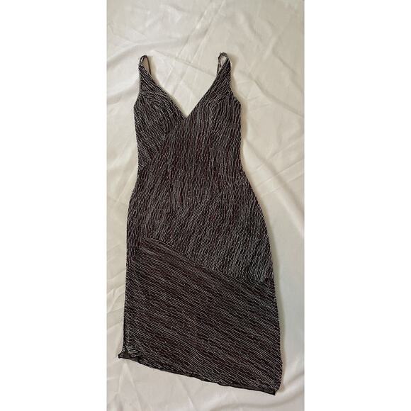 Woman Party Beaded Dress Purple Size Small Nordstrom - Picture 2 of 10